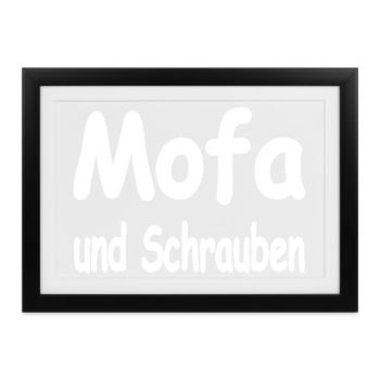 Mofa - Gerahmtes Poster (37 × 27 cm) - Schwarz - Vorne