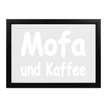 Mofa - Gerahmtes Poster (37 × 27 cm) - Schwarz - Vorne