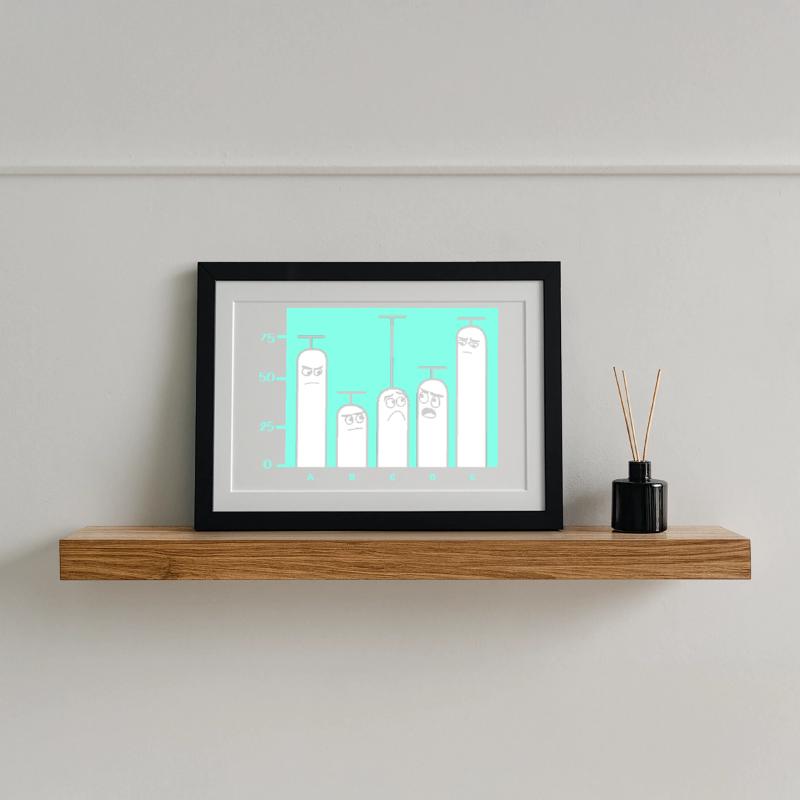 Programmeur Codeur GPT Affiche encadrée (37 × 27 cm)