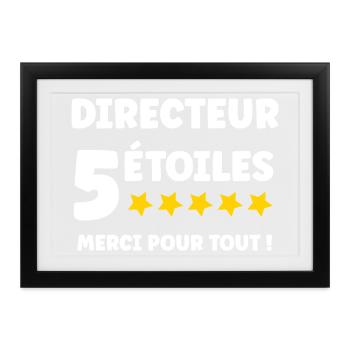 Directeur - Affiche encadrée (37 × 27 cm) - noir - Devant