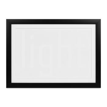 Hell Leicht Licht - light Sonne  - Gerahmtes Poster (37 × 27 cm) - Schwarz - Vorne
