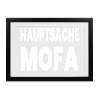 Mofa - Gerahmtes Poster (37 × 27 cm) - Schwarz - Vorne