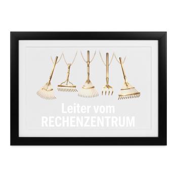 Hello World Programmiersprachen Programmierer Nerd - Gerahmtes Poster (37 × 27 cm) - Schwarz - Vorne
