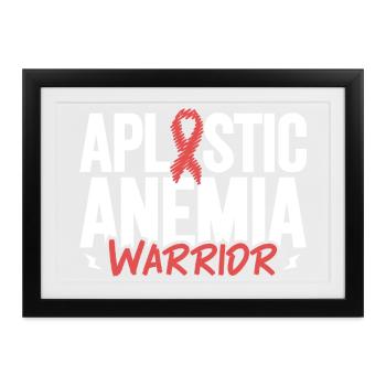 Aplastische Anämie - Tapferer Kämpfer - Gerahmtes Poster (37 × 27 cm) - Schwarz - Vorne