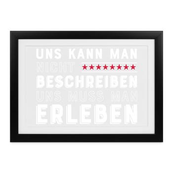Freunde für immer - Gerahmtes Poster (37 × 27 cm) - Schwarz - Vorne