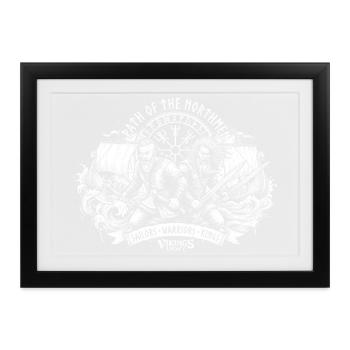 Path of the Northmen - Gerahmtes Poster (37 × 27 cm) - Schwarz - Vorne