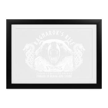 Ragnarok's Rise - Gerahmtes Poster (37 × 27 cm) - Schwarz - Vorne