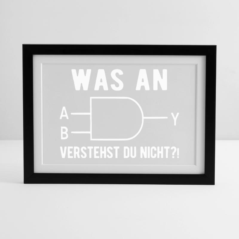 Computer Informatiker Nerd Programmierer Admin Ges Gerahmtes Poster (37 × 27 cm)