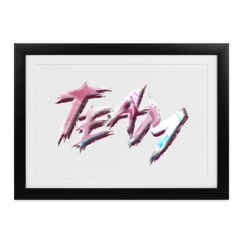 Team - Gerahmtes Poster (37 × 27 cm) - Schwarz - Vorne