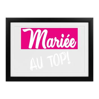 HOCHZEIT - Gerahmtes Poster (37 × 27 cm) - Schwarz - Vorne