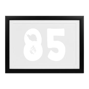 85 departement vendee - Gerahmtes Poster (37 × 27 cm) - Schwarz - Vorne
