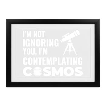 Design des Sonnensystems in der Astronomie - Gerahmtes Poster (37 × 27 cm) - Schwarz - Vorne
