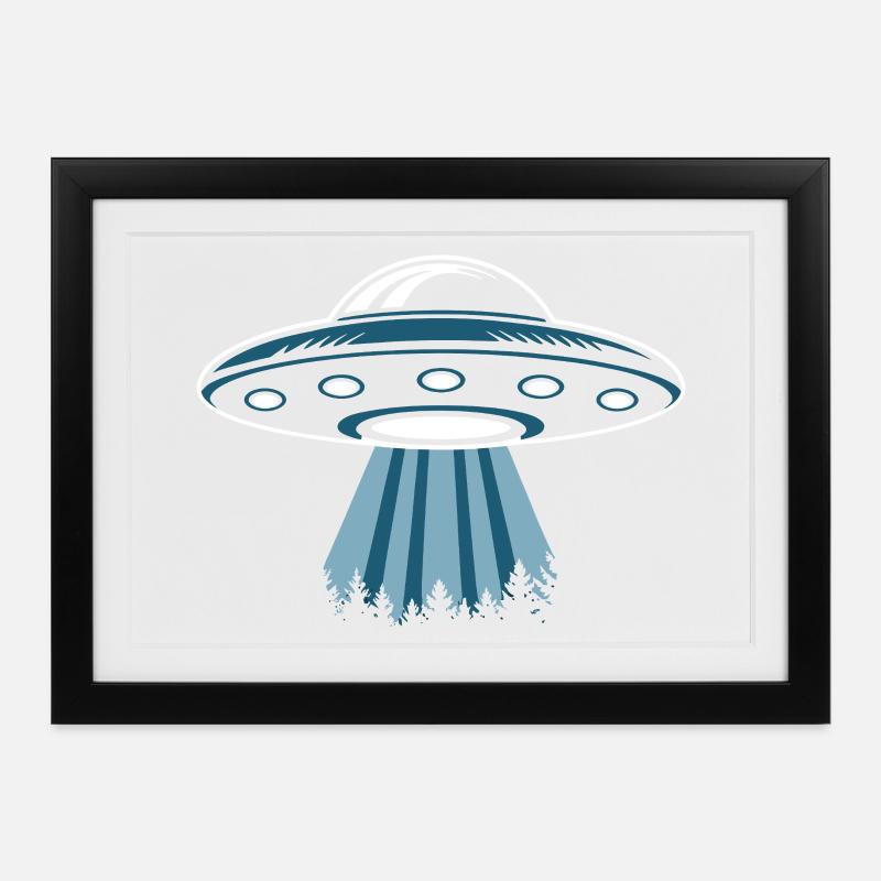UFO Lover - Framed poster (37 × 27 cm) - black