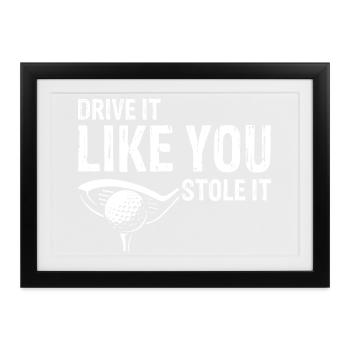 If You're Not Making Putts Fix Your Form Humor - Gerahmtes Poster (37 × 27 cm) - Schwarz - Vorne