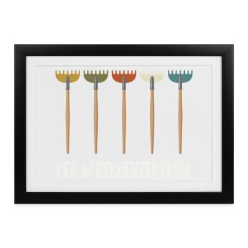 Leiter vom Rechenzentrum Gärtner - Gerahmtes Poster (37 × 27 cm) - Schwarz - Vorne