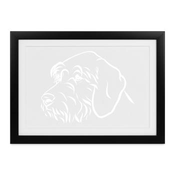 Jagdhunde Portrait - Gerahmtes Poster (37 × 27 cm) - Schwarz - Vorne