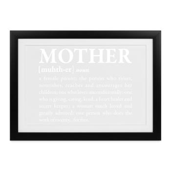 Mutter - Gerahmtes Poster (37 × 27 cm) - Schwarz - Vorne