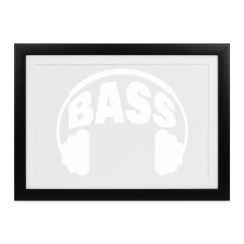 BASS - Gerahmtes Poster (37 × 27 cm) - Schwarz - Vorne