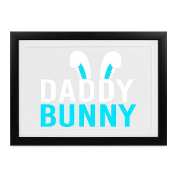 Werdende Mutter Ostern Gender Reveal - Gerahmtes Poster (37 × 27 cm) - Schwarz - Vorne