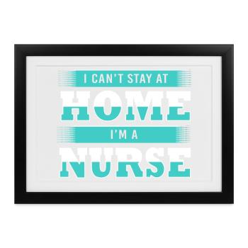 Krankenpfleger Krankenhaus Pfleger Geschenk - Gerahmtes Poster (37 × 27 cm) - Schwarz - Vorne