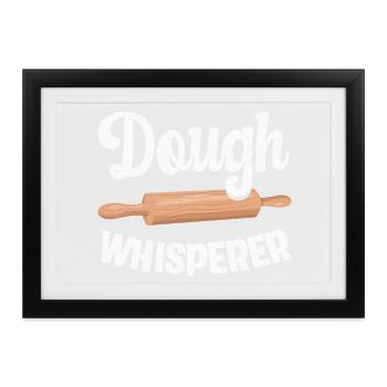 Backen Bäcker Bäckerin - Gerahmtes Poster (37 × 27 cm) - Schwarz - Vorne