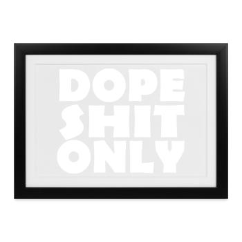 SHIT - Gerahmtes Poster (37 × 27 cm) - Schwarz - Vorne