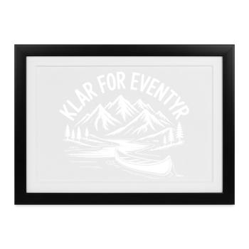 Eventyr Backpacking Vandring - Gerahmtes Poster (37 × 27 cm) - Schwarz - Vorne