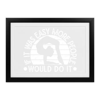 Circus Graphic I Like Flic Flacs Circus Performer - Gerahmtes Poster (37 × 27 cm) - Schwarz - Vorne