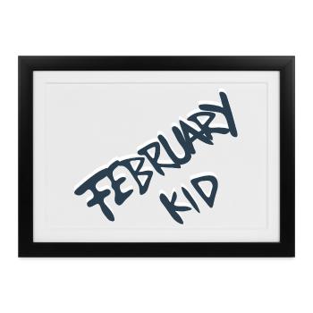 Feedback Kid Graffiti - Gerahmtes Poster (37 × 27 cm) - Schwarz - Vorne