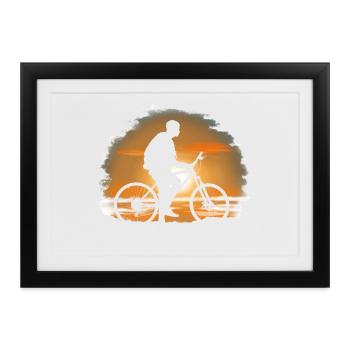 Fahrrad - Gerahmtes Poster (37 × 27 cm) - Schwarz - Vorne