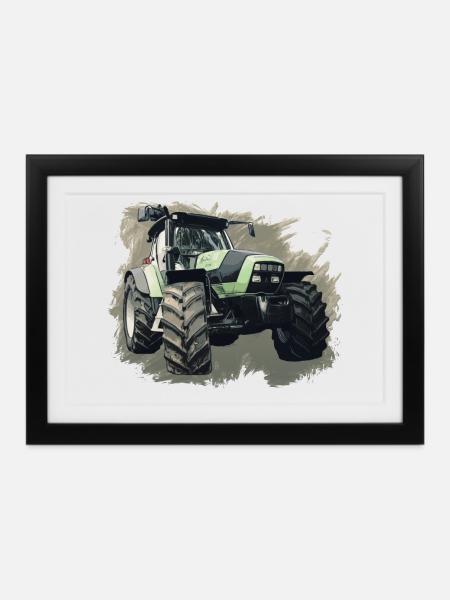 Agrotron K 110 - Gerahmtes Poster (37 × 27 cm) - Schwarz