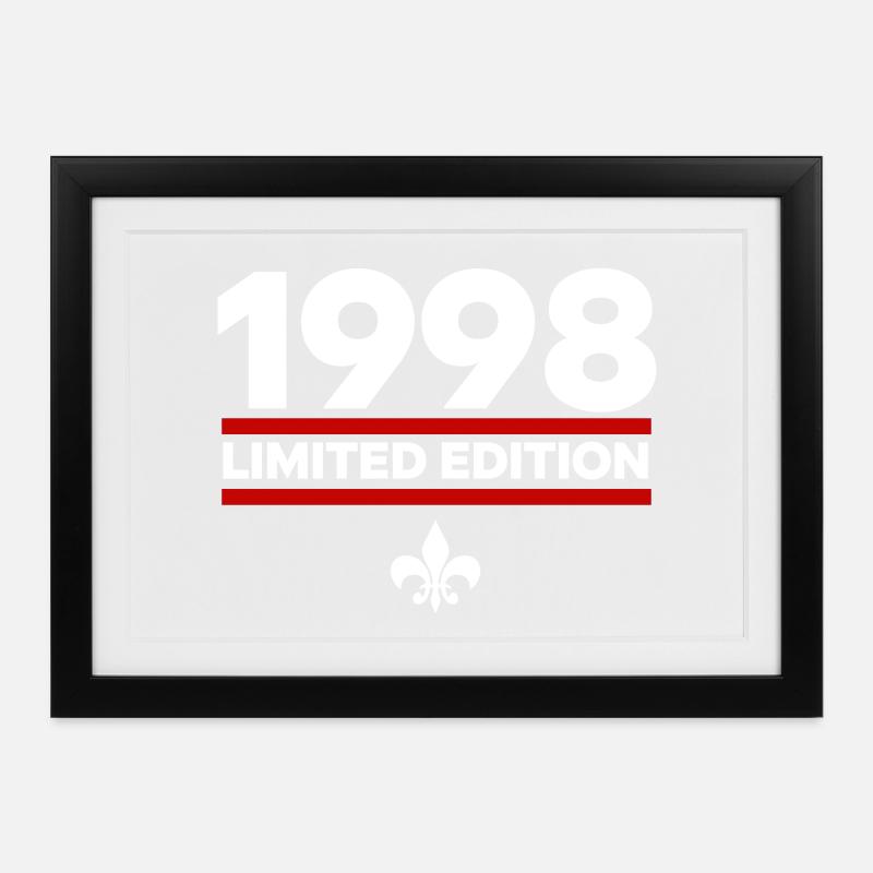 1998 Édition limitée - Affiche encadrée (37 × 27 cm) - noir