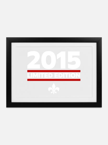2015 Limited Edition - Gerahmtes Poster (37 × 27 cm) - Schwarz