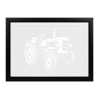 Kraftpaket vom Acker - Gerahmtes Poster (37 × 27 cm) - Schwarz - Vorne