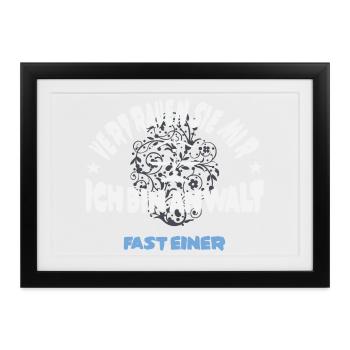Fast ein Anwalt - Gerahmtes Poster (37 × 27 cm) - Schwarz - Vorne
