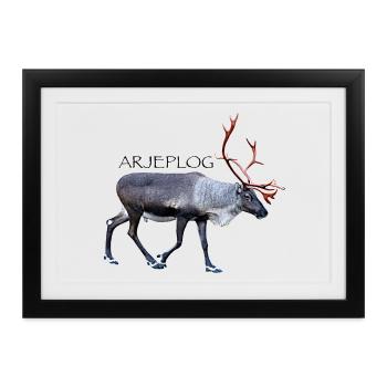 ARJEPLOG - Gerahmtes Poster (37 × 27 cm) - Schwarz - Vorne