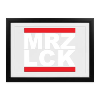 MRZ LCK - Gerahmtes Poster (37 × 27 cm) - Schwarz - Vorne
