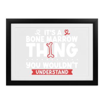 Aplastische Anämie - Knochenmark Ding - Gerahmtes Poster (37 × 27 cm) - Schwarz - Vorne