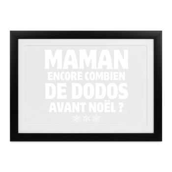 Weihnachten, Frohe Weihnachten, Frohe Feiertage - Gerahmtes Poster (37 × 27 cm) - Schwarz - Vorne