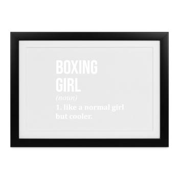 Boxen Boxen Boxen - Gerahmtes Poster (37 × 27 cm) - Schwarz - Vorne