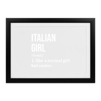 Italien, Italien, Italien - Gerahmtes Poster (37 × 27 cm) - Schwarz - Vorne