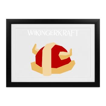 Wikingerkraft - Gerahmtes Poster (37 × 27 cm) - Schwarz - Vorne