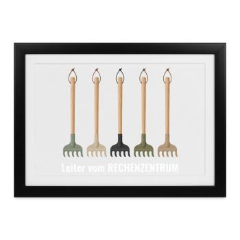 Computer Science Python P... Programmierer & Nerd - Gerahmtes Poster (37 × 27 cm) - Schwarz - Vorne