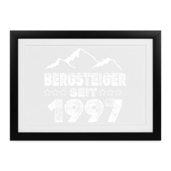 geboren 1997 - Gerahmtes Poster (37 × 27 cm) - Schwarz - Vorne