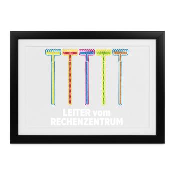 Programmierer Nerd computer HTML - Gerahmtes Poster (37 × 27 cm) - Schwarz - Vorne