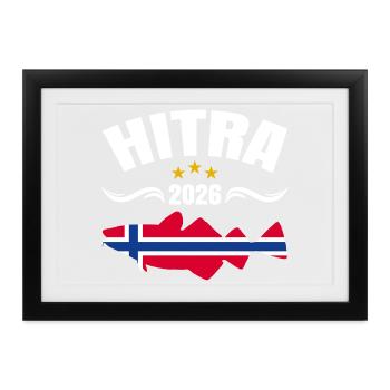 Hitra Angeltour 2026 - Gerahmtes Poster (37 × 27 cm) - Schwarz - Vorne