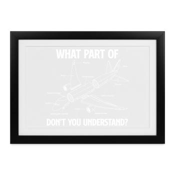 Welchen Teil bekommen Sie nicht Angebot für Luftfahrtingenieure - Gerahmtes Poster (37 × 27 cm) - Schwarz - Vorne