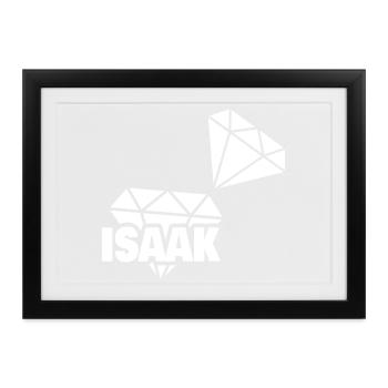 Kostbar Isaak - Gerahmtes Poster (37 × 27 cm) - Schwarz - Vorne
