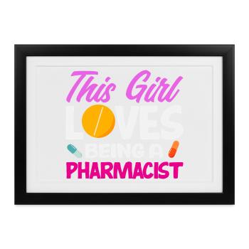 Apotheker Pharmazeutisch-technischer - Gerahmtes Poster (37 × 27 cm) - Schwarz - Vorne