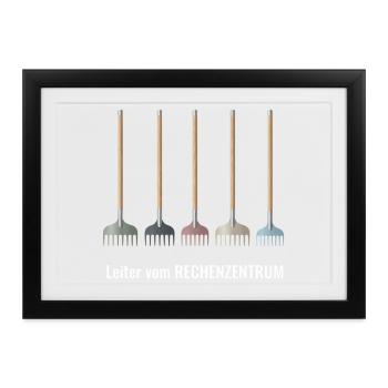 Programmierer 6 Stages of debugging - Gerahmtes Poster (37 × 27 cm) - Schwarz - Vorne